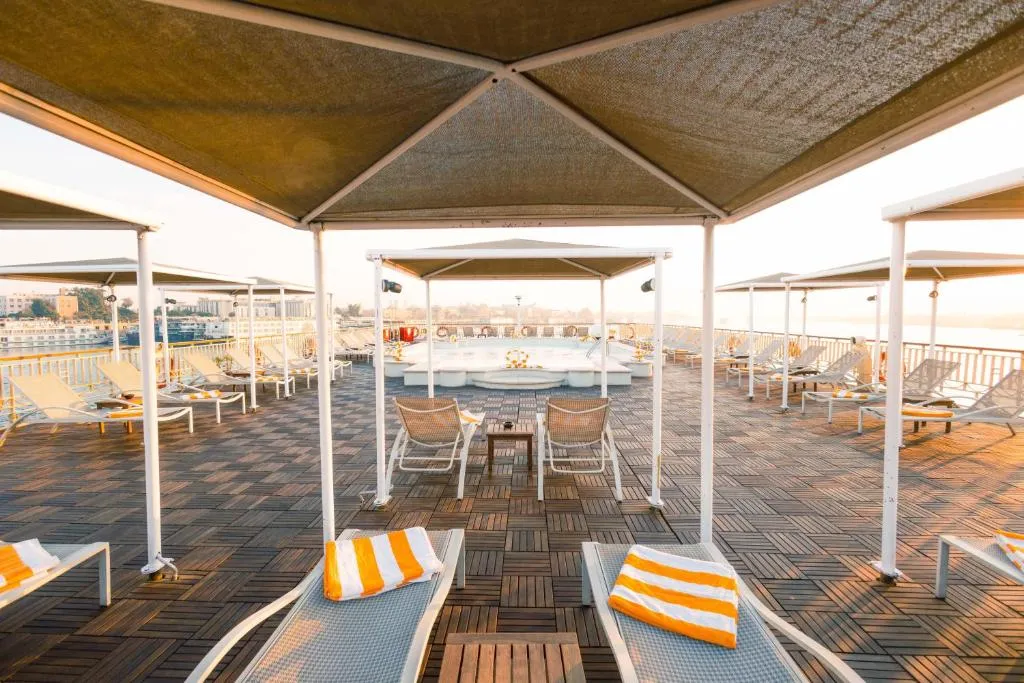 Sun deck of the Orient Tower Prestige Nile Cruise Nile cruise